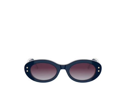 Dior Occhiali Da Sole Ovali Blu