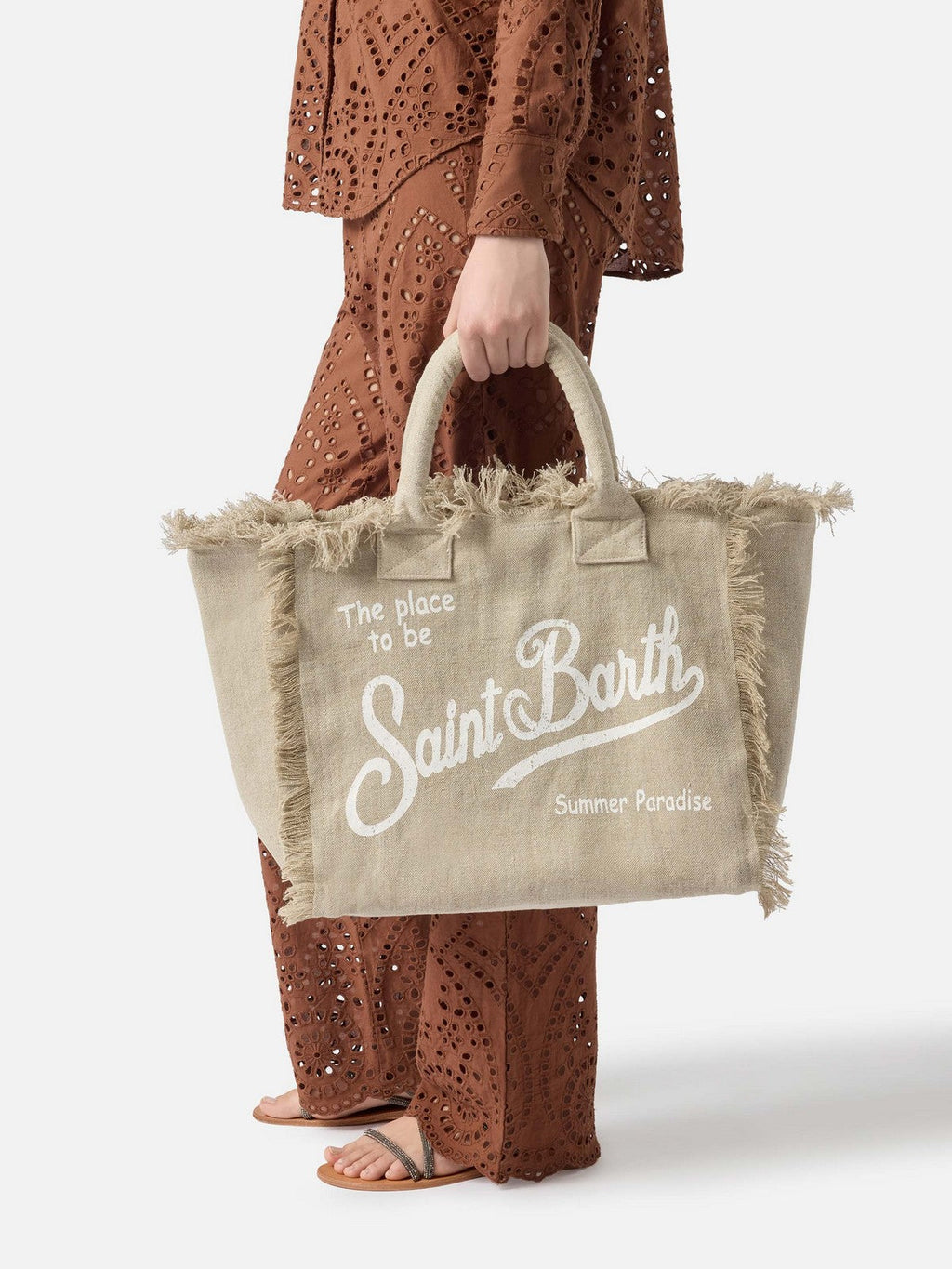 MC2 SAINT BARTH Borsa Donna  VANITY LINEN 01139L LINEN 11 BEIGE