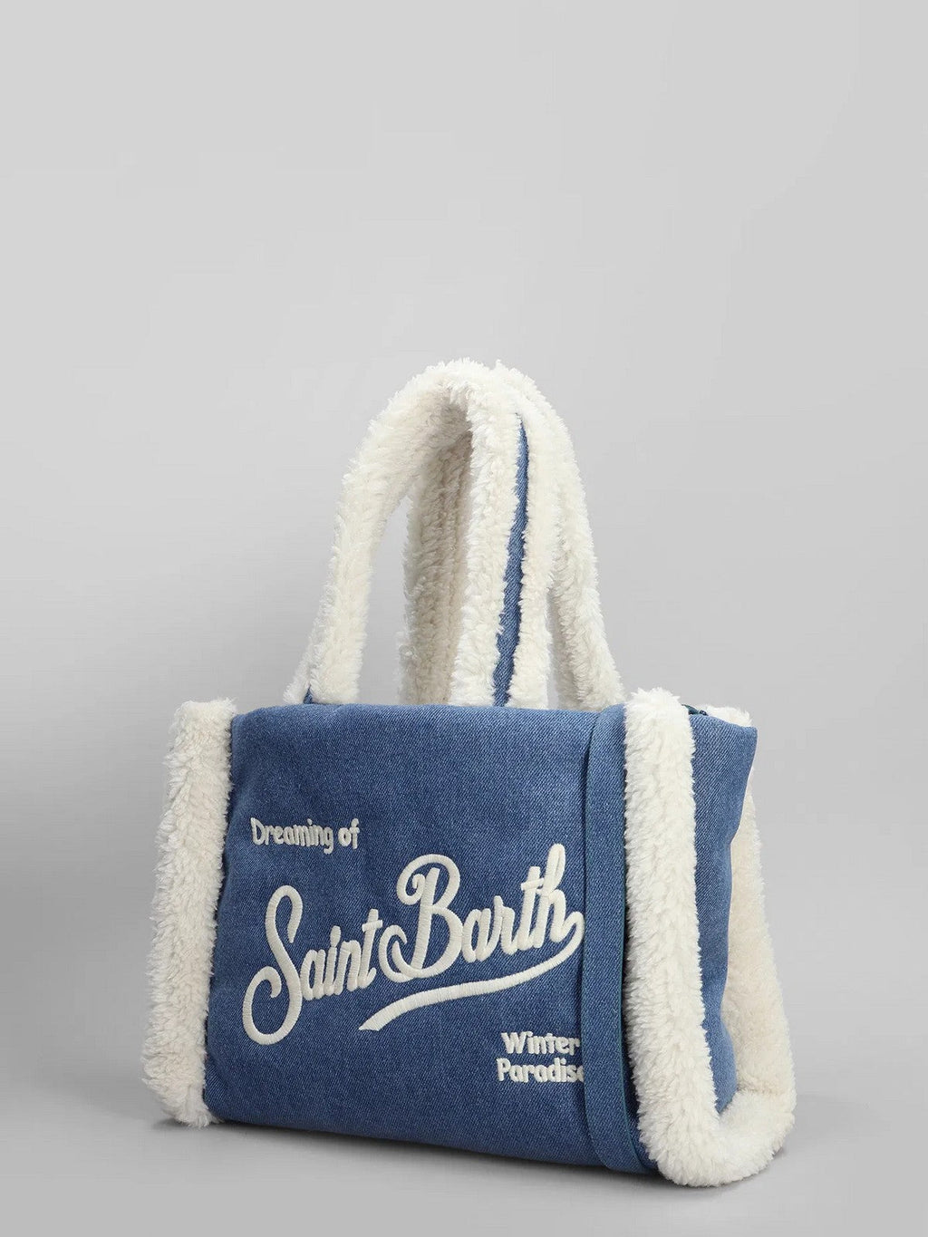 MC2 SAINT BARTH Borsa Donna  COLETTE SHEARLING 01473I DENIM 12 EMB