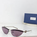 GUCCI Rectangular Frame 2024 in metal frame New Season GG1701 Sunglasses