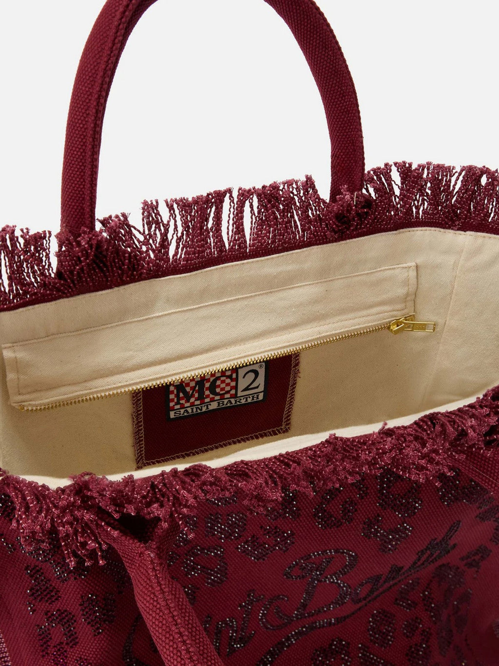 MC2 SAINT BARTH Borsa Donna  VANITY 00269L STRASS LEOPARD 45