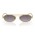 Miu Miu MU54ZS Oval Gold-Black Frame 53mm Women's Sunglasses