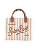 MC2 SAINT BARTH Borsa Donna  VANITY BAG MIDI 01782L HB STRIPES LEATHER 1919 EMB
