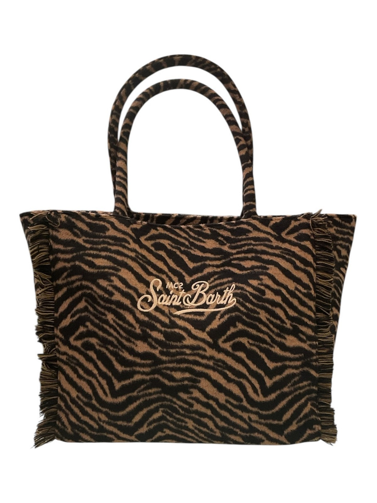 MC2 SAINT BARTH Borsa Donna  VANITY FELT 01322I ZEBRA 18 EMB