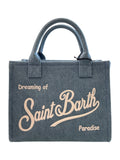 MC2 SAINT BARTH Borsa Donna  VANITY BAG MIDI 00436L DENIM EMB