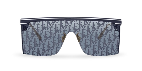 Dior Occhiali Da Sole a Mascherina Dior Oblique blu