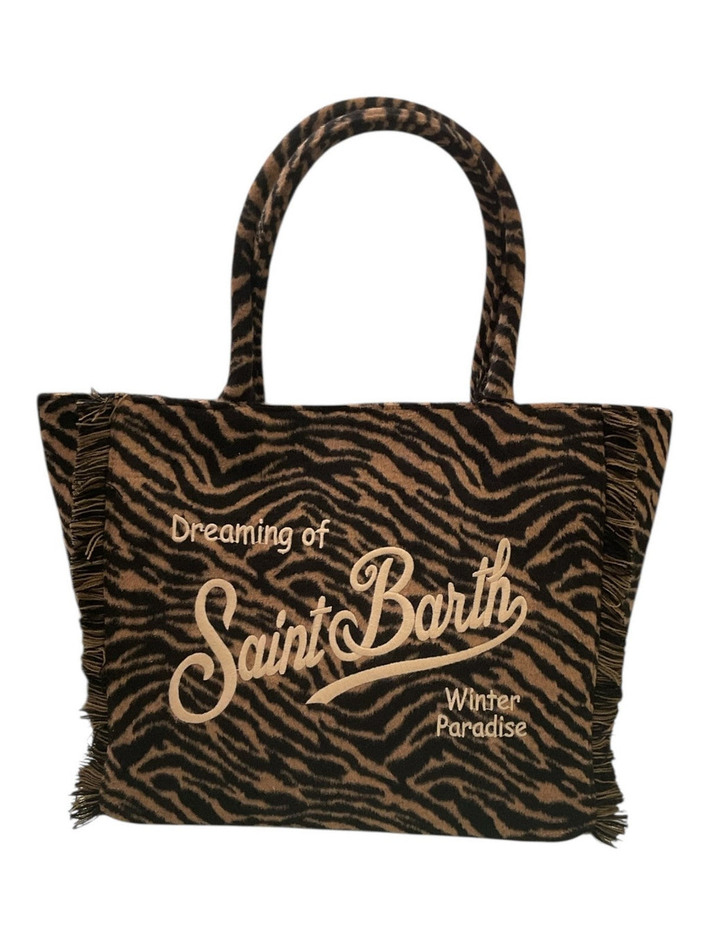 MC2 SAINT BARTH Borsa Donna  VANITY FELT 01322I ZEBRA 18 EMB