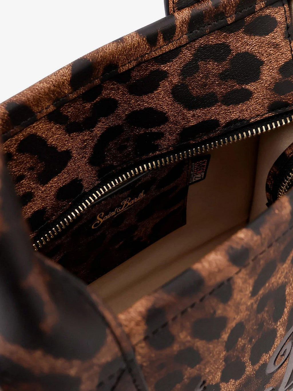MC2 SAINT BARTH Borsa Donna  VANITY BAG MIDI 00761I PRINTED LEOPARD LEATHER 12