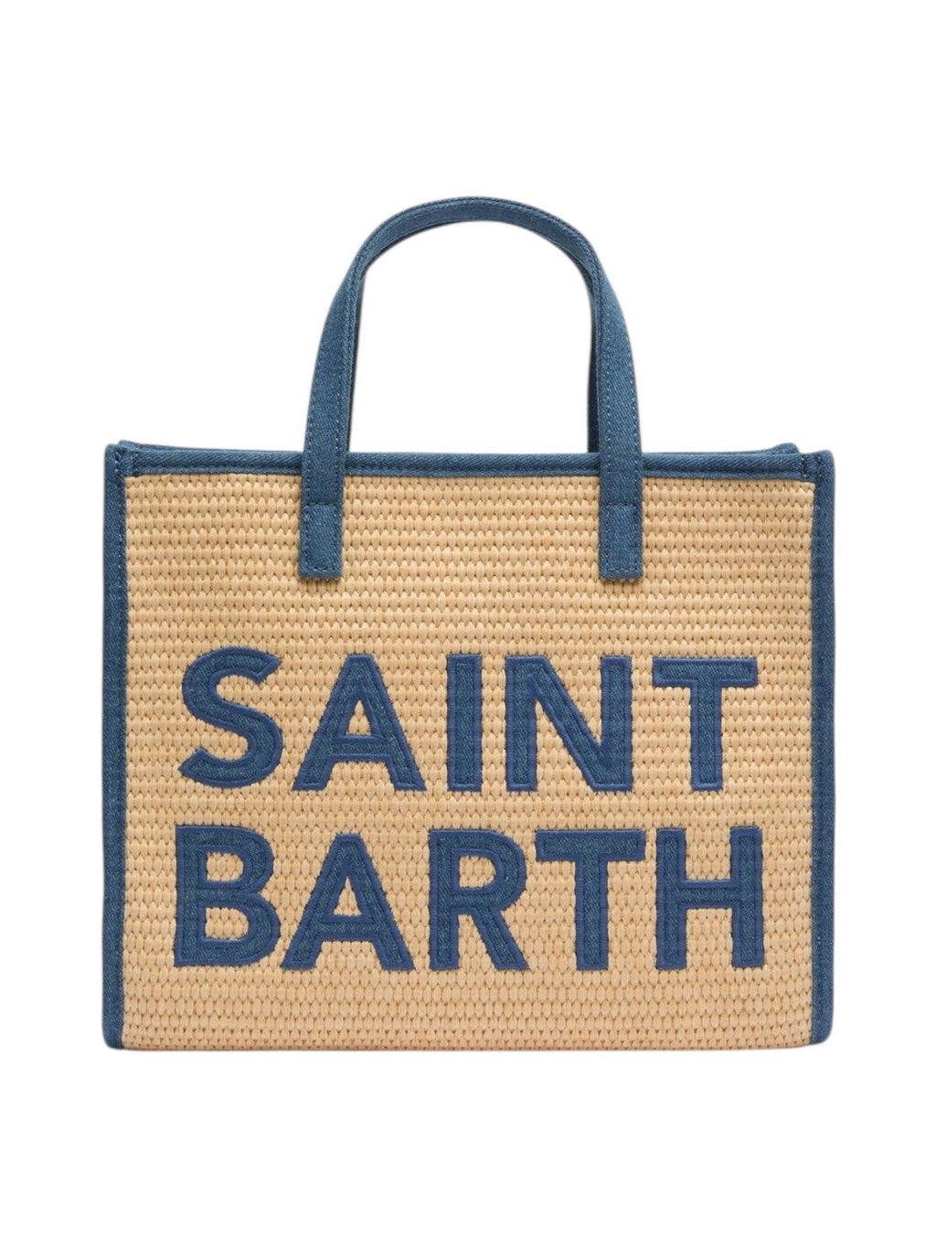 MC2 SAINT BARTH Borsa Donna  VIVIAN MID STRAW 00438L 11 PATCH DENIM