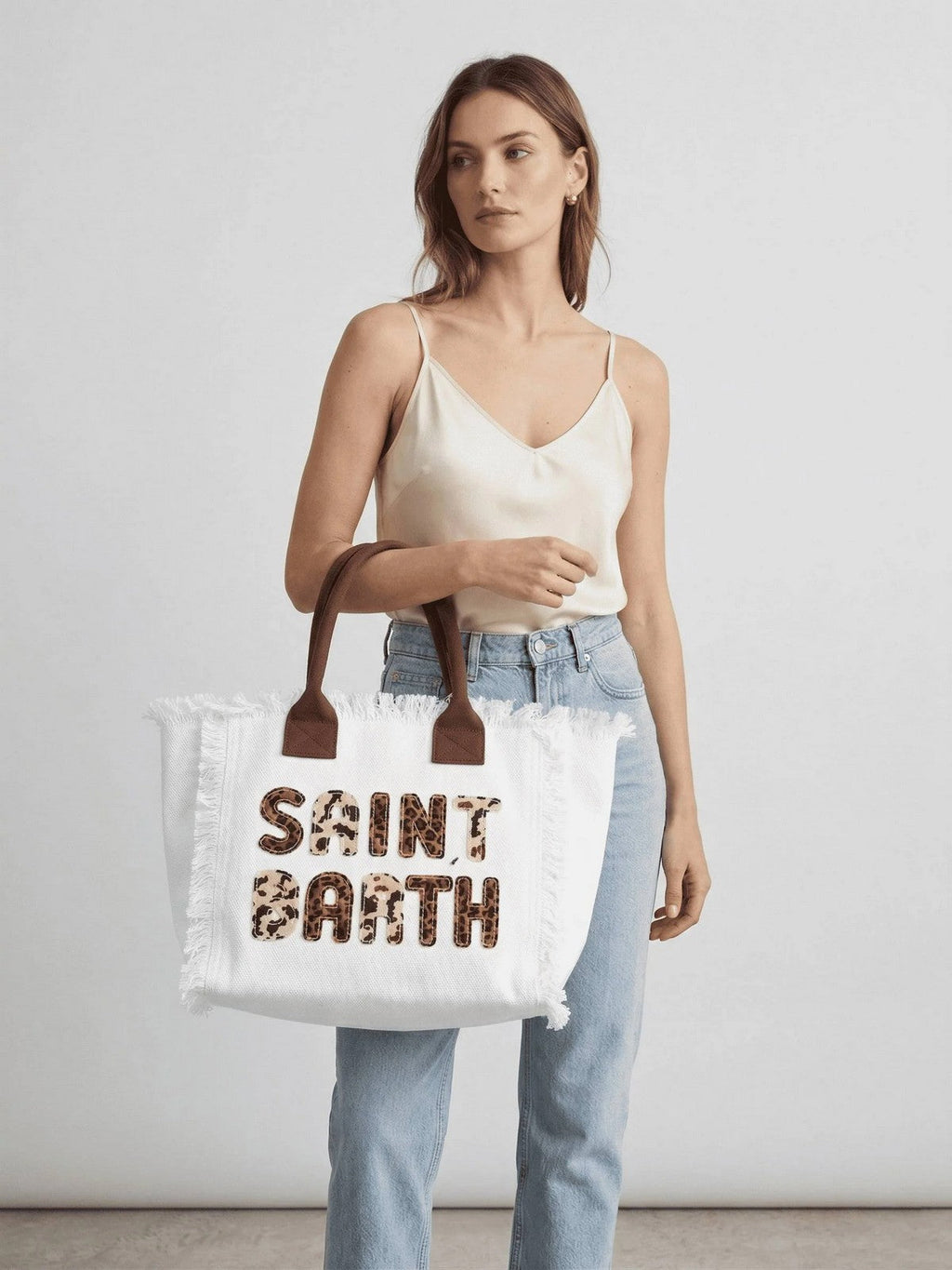 MC2 SAINT BARTH Borsa Donna  VANITY 00326L SB 01 ANIMALIER PATCH