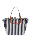 MC2 SAINT BARTH Borsa Donna  CITY BAG FRINGE 01768L BLU