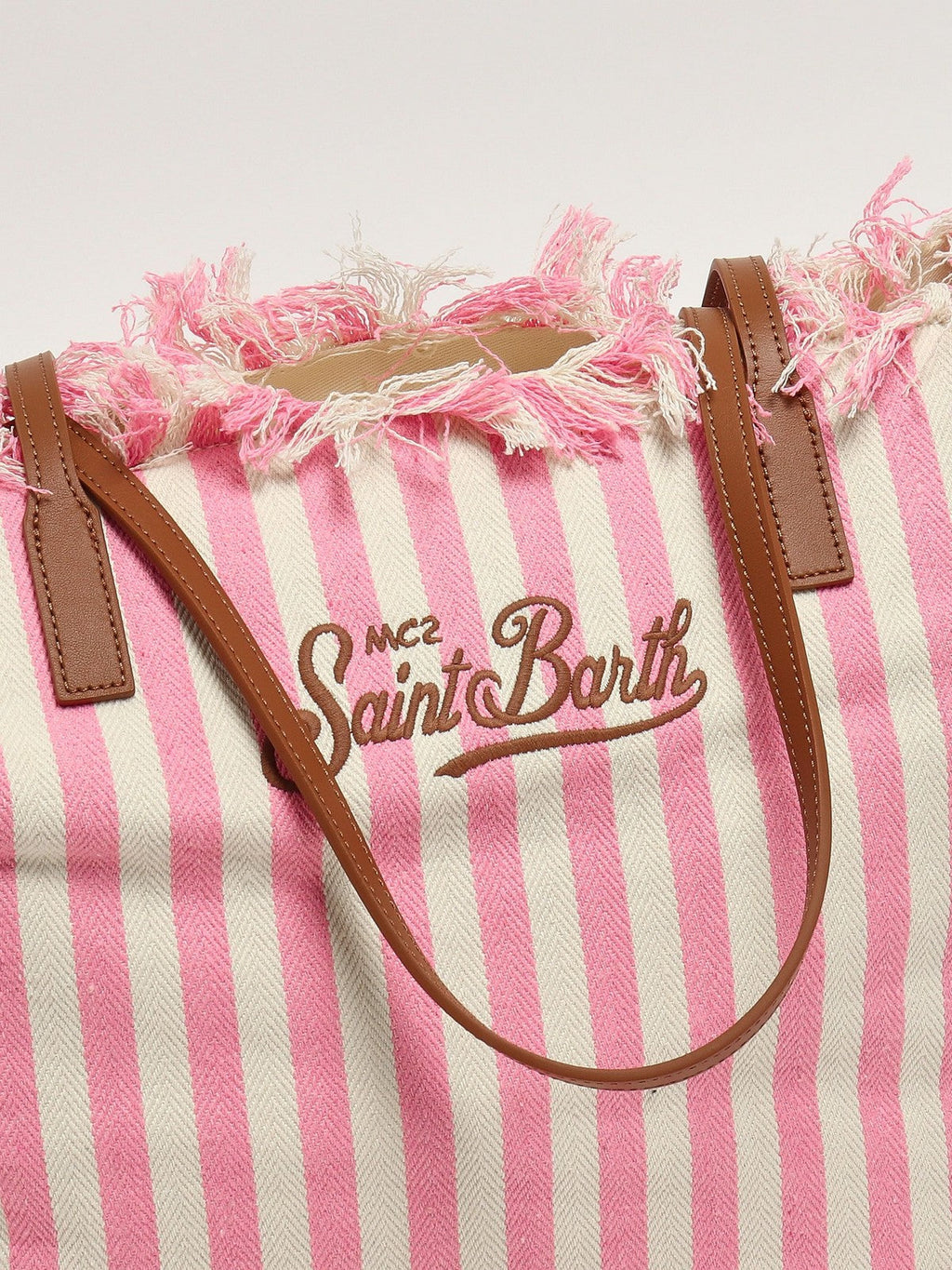 MC2 SAINT BARTH Borsa Donna  CITY BAG FRINGE 01764L HB STRIPES 21 EMB