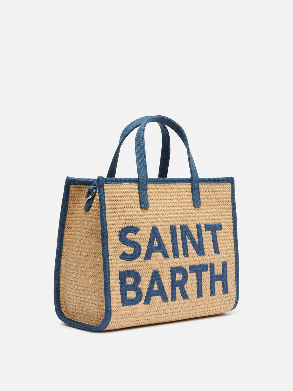 MC2 SAINT BARTH Borsa Donna  VIVIAN MID STRAW 00438L 11 PATCH DENIM