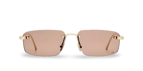 Dior Occhiali Da Sole Rettangolari Rosa Cipria