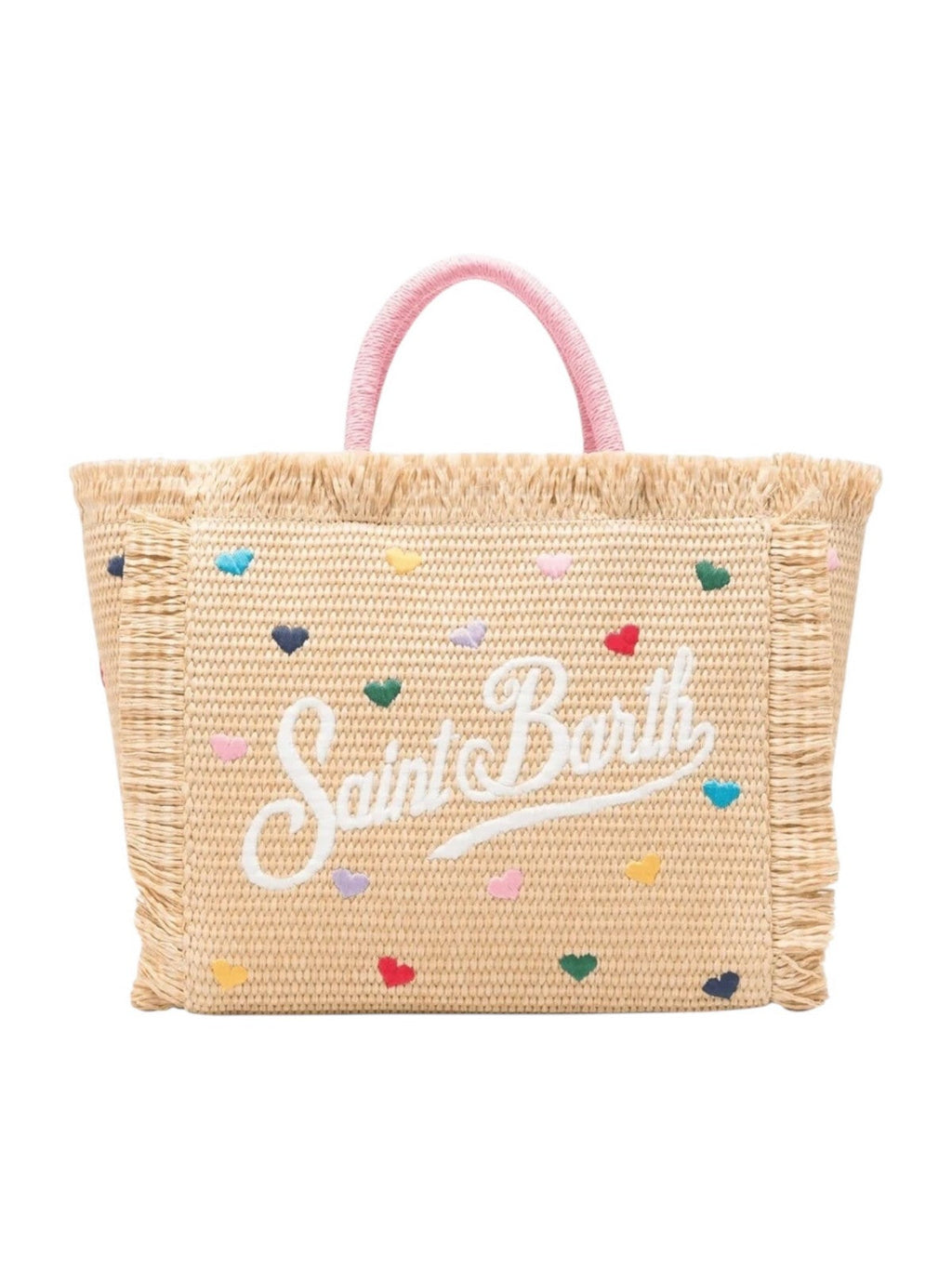 MC2 SAINT BARTH Borsa Donna  COLETTE STRAW N 00344L MINI HEARTS COL EMB gioboutiqueweb