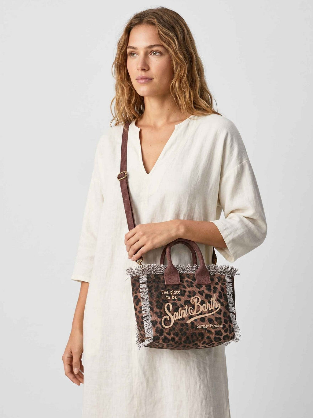 MC2 SAINT BARTH Borsa Donna  VANITY MINI 00190L SAND LEOPARD 19