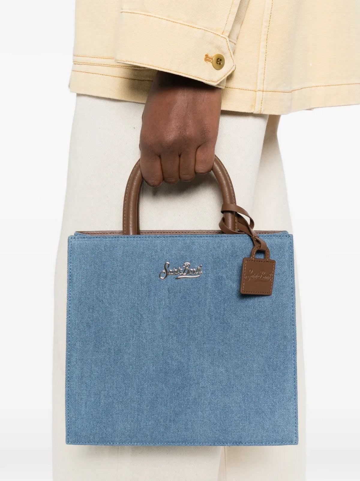 MC2 SAINT BARTH Borsa Donna  SHOP BAG MIDI 00009L DENIM