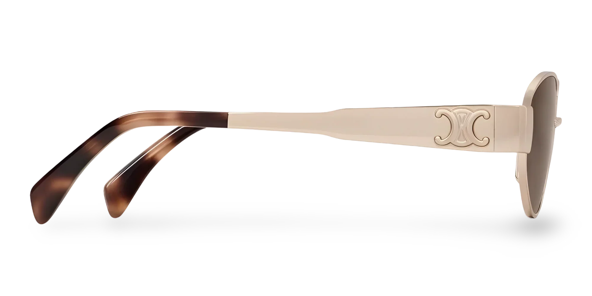 Celine Occhiali Da Sole Ovali Oro Rosa