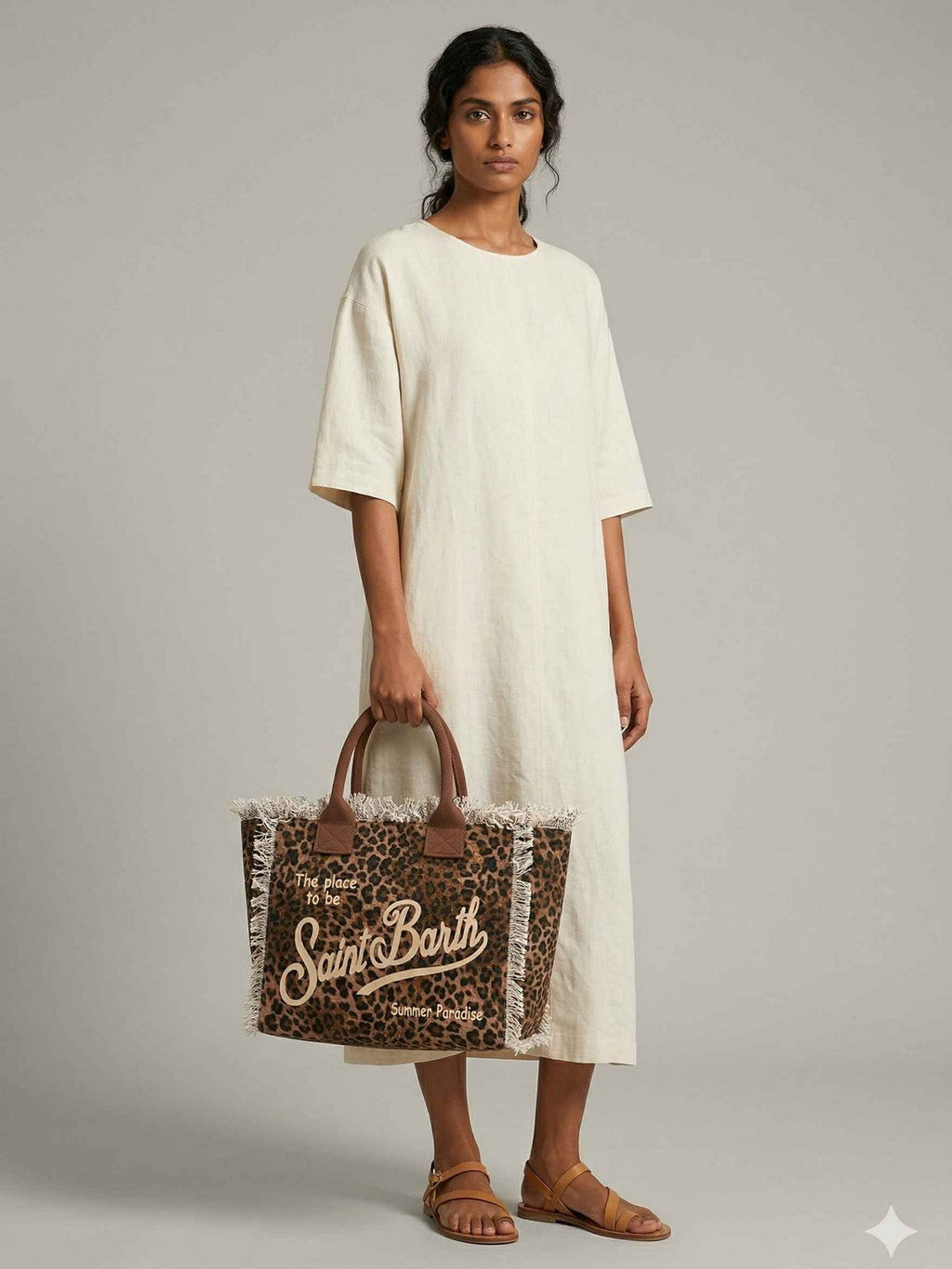 MC2 SAINT BARTH Borsa Donna  VANITY 00190L SAND LEOPARD 19