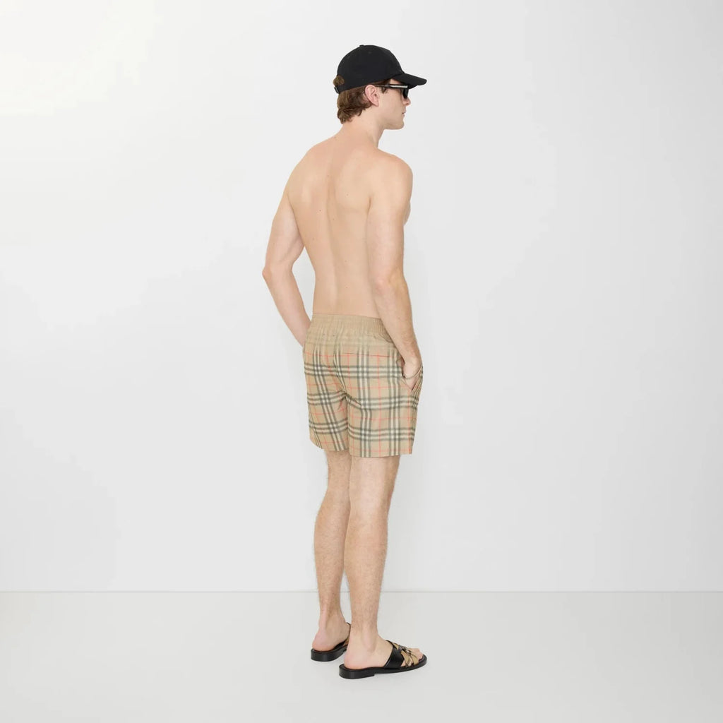 Boxer Mare BURBERRY con Check sfumato Beige - Moda & Modi Luxury