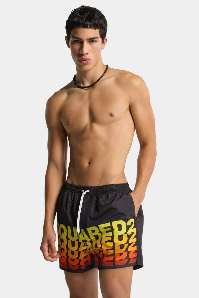 Boxer Mare DSQUARED2 midi con logo - Moda & Modi Luxury