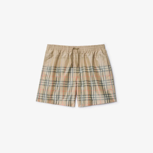 Boxer Mare BURBERRY con Check sfumato Beige - Moda & Modi Luxury