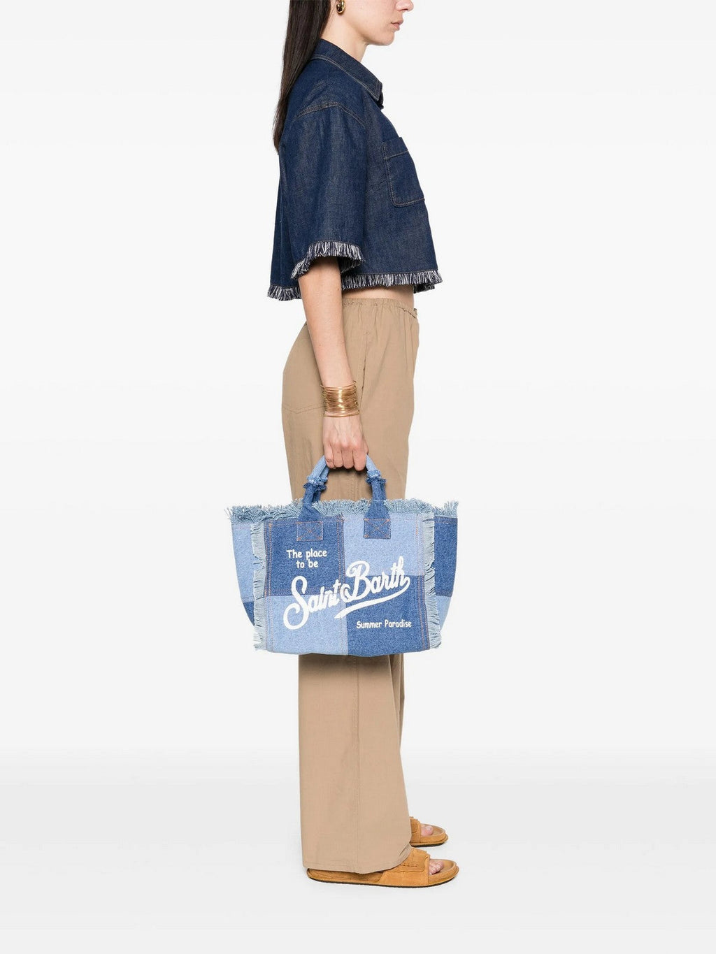 MC2 SAINT BARTH Borsa Donna  COLETTE 00402L DENIM PATCHWORK