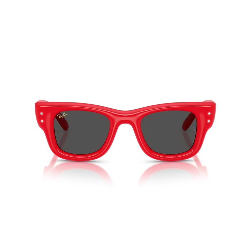 Ray-Ban RB 4940B Wayfarer Puffer 686187 Rosso E Strass | Occhiale Da Sole Unisex