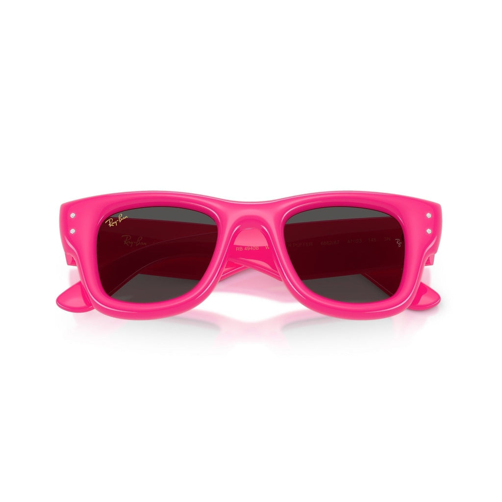 Ray-Ban RB 4940B Wayfarer Puffer 686287 Rosa E Strass | Occhiale Da Sole Unisex