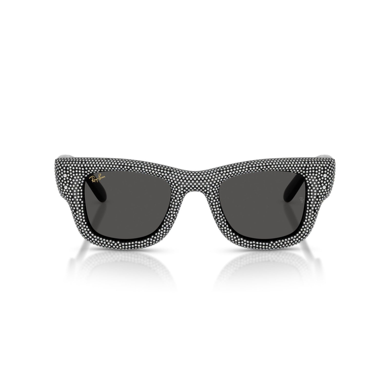 Ray-Ban RB 4940BP Wayfarer Puffer 686587 Pavé Nero E Strass | Occhiale Da Sole Unisex