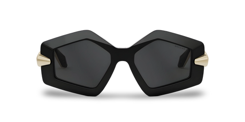 BVLGARI Occhiali Da Sole Geometrico Nero