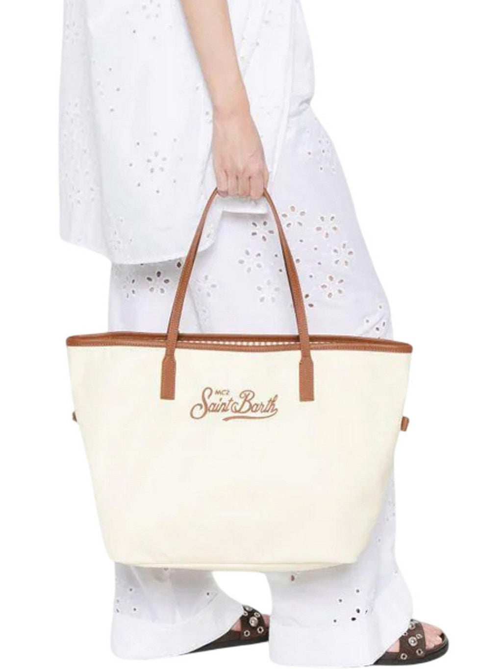 MC2 SAINT BARTH Borsa Donna  CITY BAG NYLON 01818L Bianco